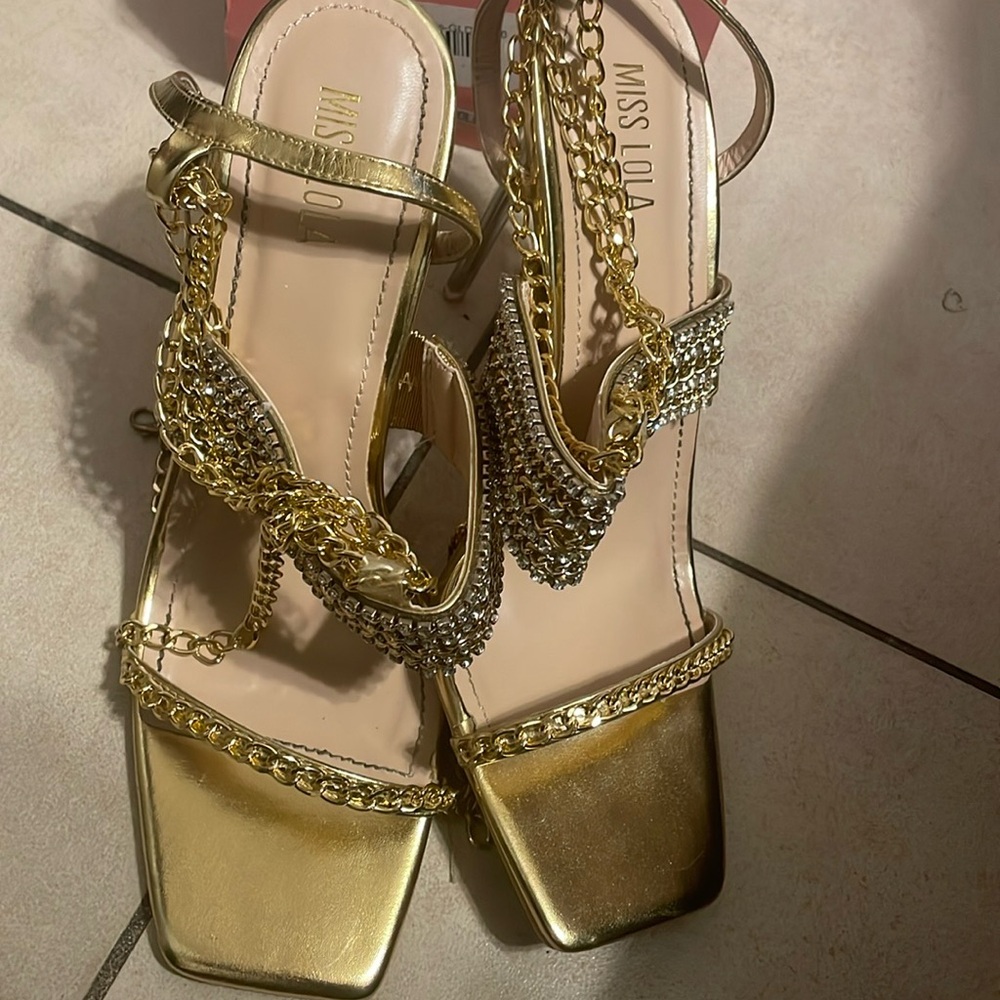 Gold heels